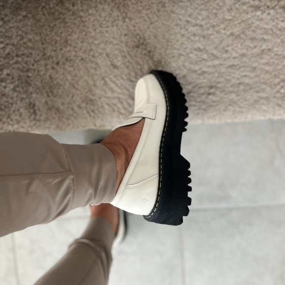 White Platform Loafers - Picture 4 of 9